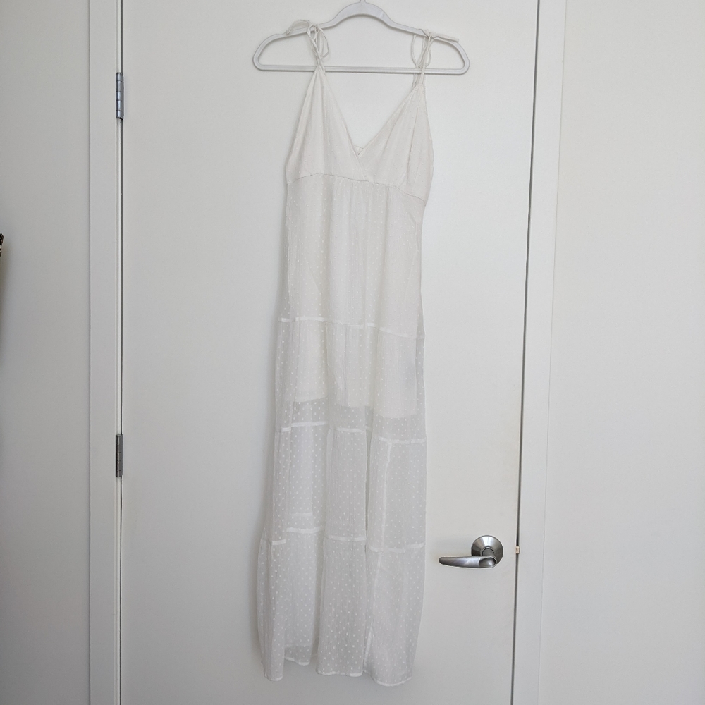 Abercrombie & Fitch White Maxi Summer Dress S